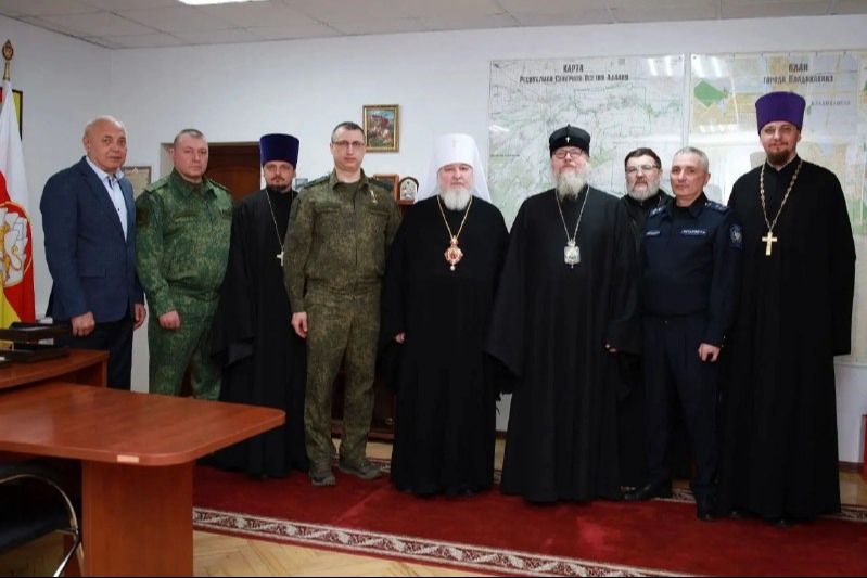 Председатель Синодального отдела по взаимодействию с Вооруженными силами посетил с рабочим визитом Владикавказскую епархию