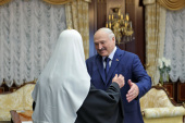 Патриарший визит в Республику Беларусь. Встреча с Президентом Республики Беларусь А.Г. Лукашенко (фото)