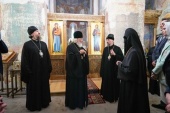 Святейший Патриарх Кирилл посетил Спасо-Преображенский храм Полоцкого Спасо-Евфросиниевского монастыря (видео)
