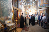 Патриарший визит в Республику Беларусь. Посещение Преображенского храма Полоцкого Спасо-Евфросиниевского монастыря (фото)