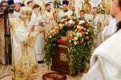 Состоялось принесение ковчега с мощами святителя Тихона, Патриарха Московского и всея России, в Челябинск