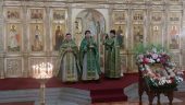 В день Пятидесятницы в храме Живоначальной Троицы Пхеньяна совершено торжественное богослужение