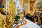 Святейший Патриарх Кирилл совершил Литургию в кафедральном соборе Христа Спасителя в Калининграде (видео)