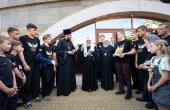 Святейший Патриарх Кирилл встретился с воспитанниками клуба единоборств «Архангел Михаил» при Черняховской епархии и сестрами милосердия Калининградской епархии (видео)