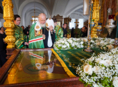 Патриарший визит на Валаам. Прибытие в Валаамский монастырь (фото)
