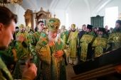 В канун дня памяти преподобных Сергия и Германа Валаамских Святейший Патриарх Кирилл совершил всенощное бдение в Валаамском монастыре (видео)