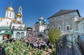 У день пам'яті преподобного Сергія Радонезького Предстоятель Руської Церкви звершив Літургію в Троїце-Сергієвій лаврі