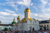 Патриаршее служение в канун дня памяти преподобного Сергия Радонежского. Всенощное бдение в Троице-Сергиевой лавре (фото)