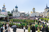 Патриаршее служение в день памяти преподобного Сергия Радонежского в Троице-Сергиевой лавре (фото)