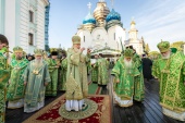 Напередодні свята обрітення мощей преподобного Сергія Радонезького Святіший Патріарх Кирил звершив всеношну в Троїце-Сергієвій лаврі