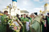 Напередодні свята обрітення мощей преподобного Сергія Радонезького Святіший Патріарх Кирил звершив всеношну в Троїце-Сергієвій лаврі