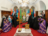 Наречение архимандрита Кирилла (Умрилова) во епископа Отрадненского, архимандрита Иоанна (Железова) во епископа Бронницкого, архимандрита Исаакия (Иванова) во епископа Касимовского, архимандрита Силуана (Конева) во епископа Ржевского (фото)